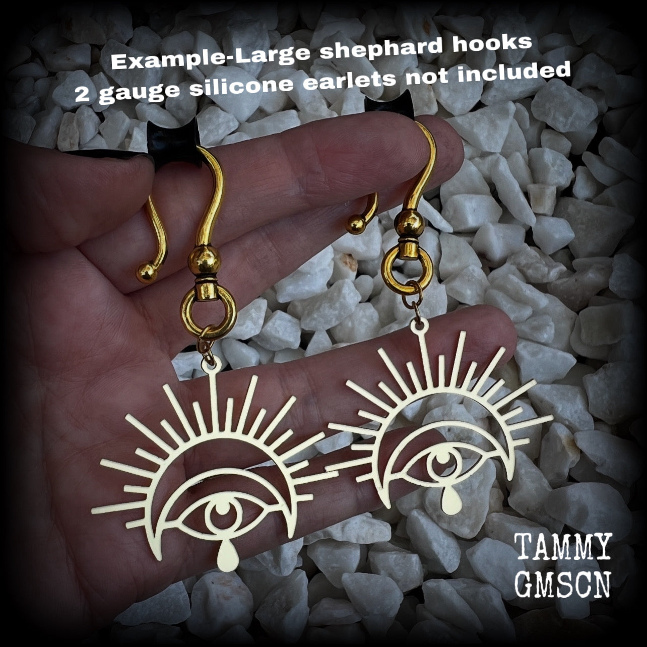 Esoteric all seeing eye earrings-Oculus protection talismans