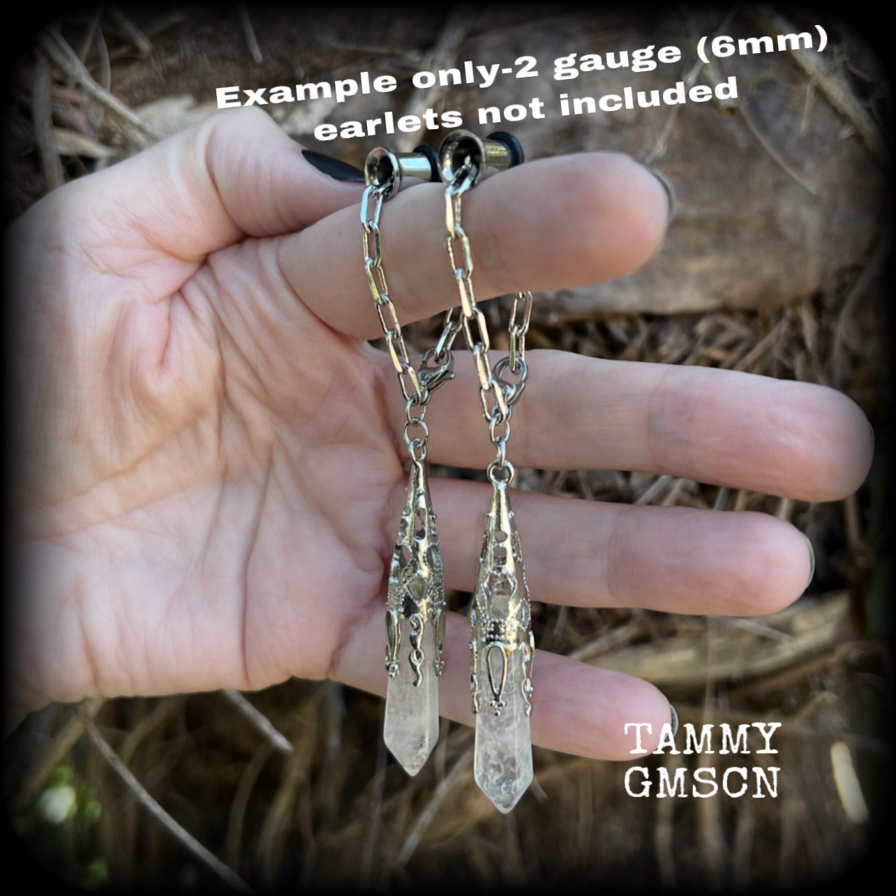 DIY tunnel dangles-Make your own 2 gauge 6mm dangles
