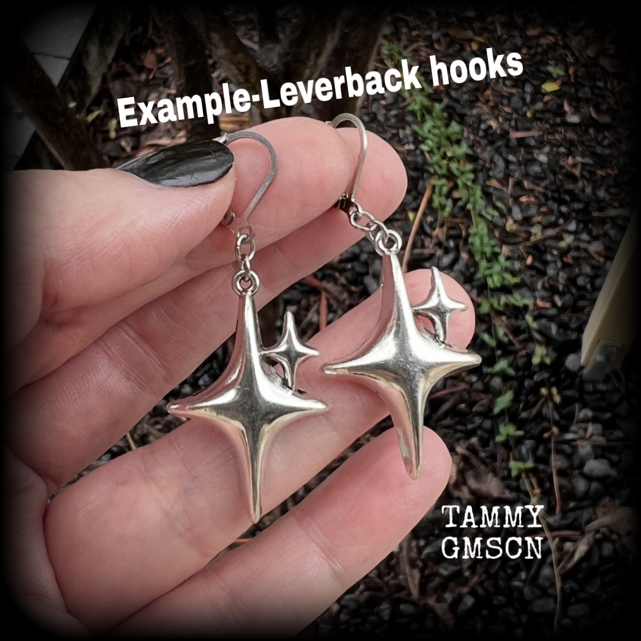 MCM starburst earrings-Retro Kitsch earrings