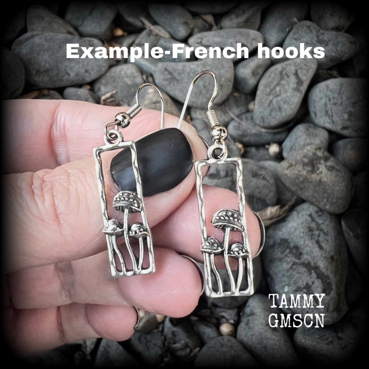 Mushroom earrings-Fairycore earrings