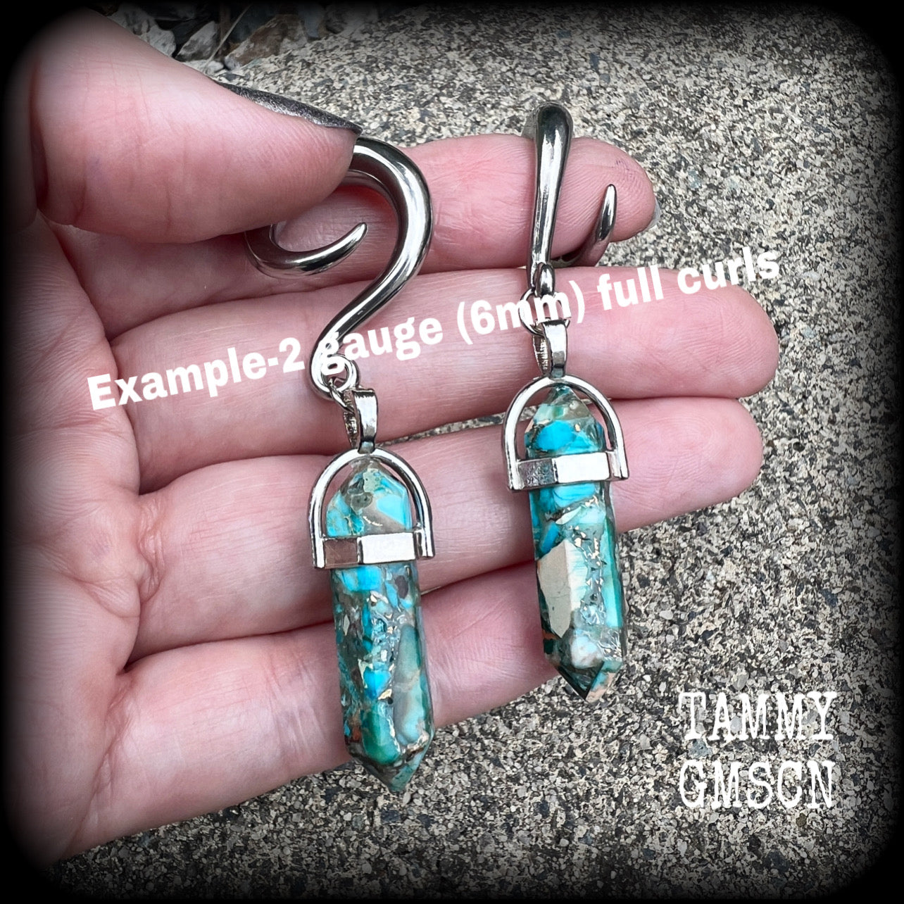 2 gauge jasper ear weights Ocean jasper earrings Ear hangers 6 gauge ear weights Sea jasper earrings Stretched lobes Stretched ears Gauged ears Gauged earrings Body Ear gauges Sea sediment jasper Gemstone ear weights 4mm 6mm 8mm 10mm 12mm 14mm 16mm 19mm 22mm 25mm 28mm 30mm