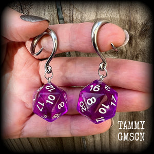 Dungeons and dragons earrings 