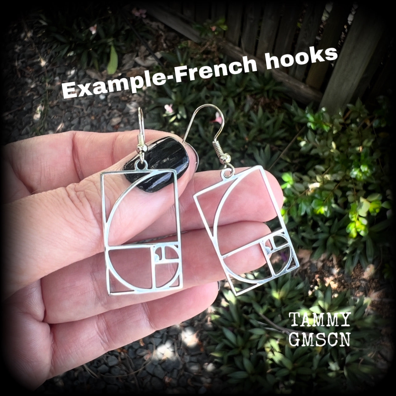 Fibonacci spiral earrings-Sacred geometry jewelry