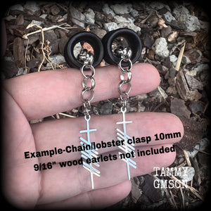 Ogham stave earrings-Celtic ‘Love’ earrings