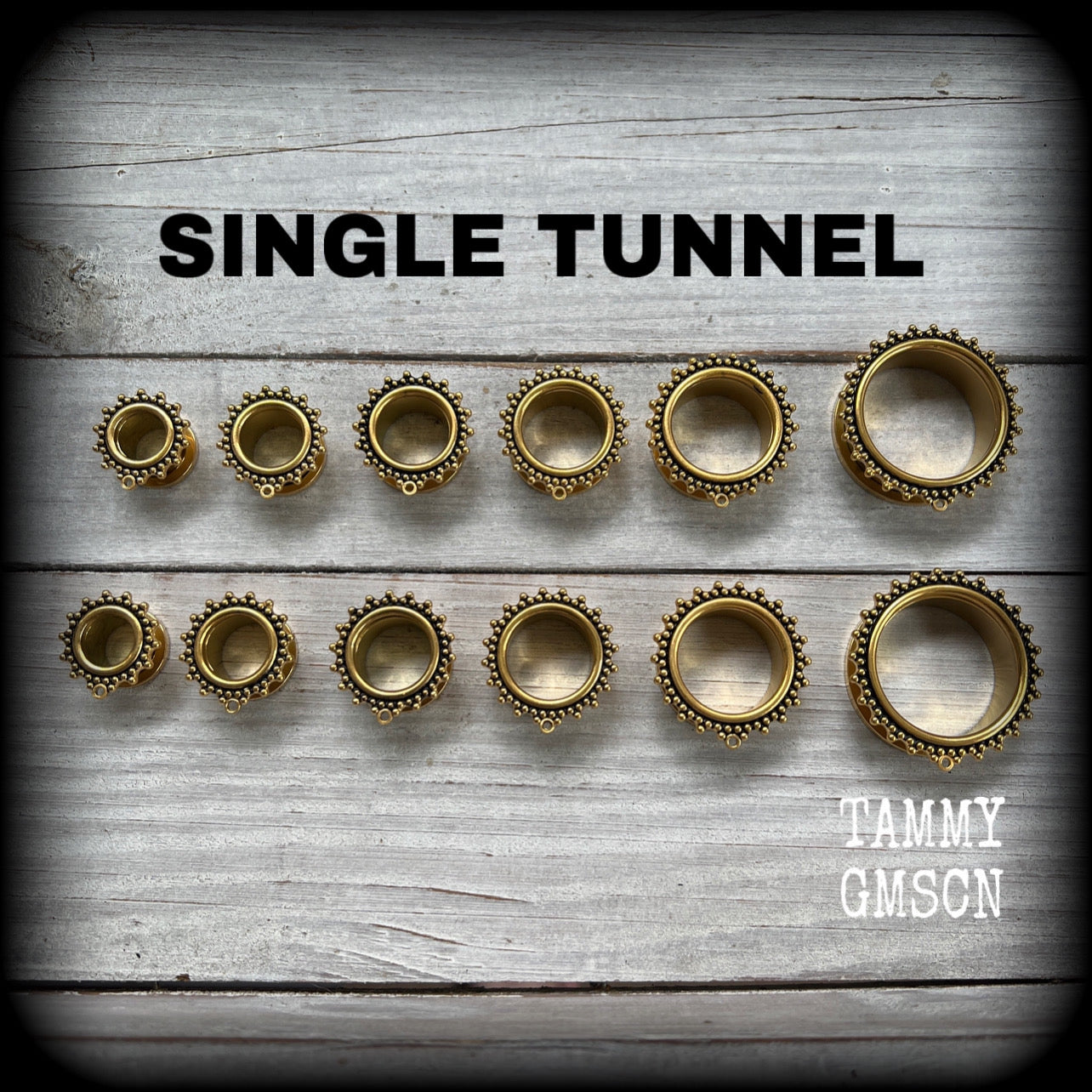 SINGLE DIY ornate connector tunnels-Gold