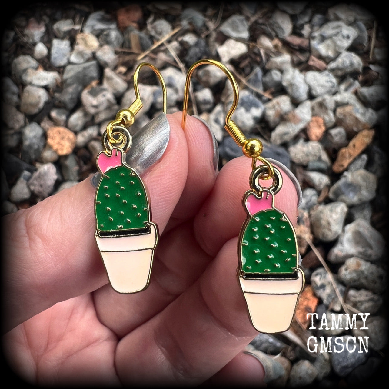 Cactus earrings-Cactus jewellery