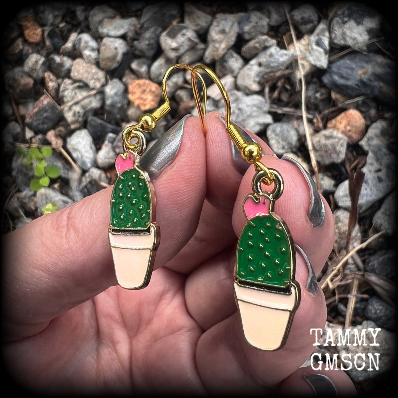 Cactus earrings-Cactus jewellery