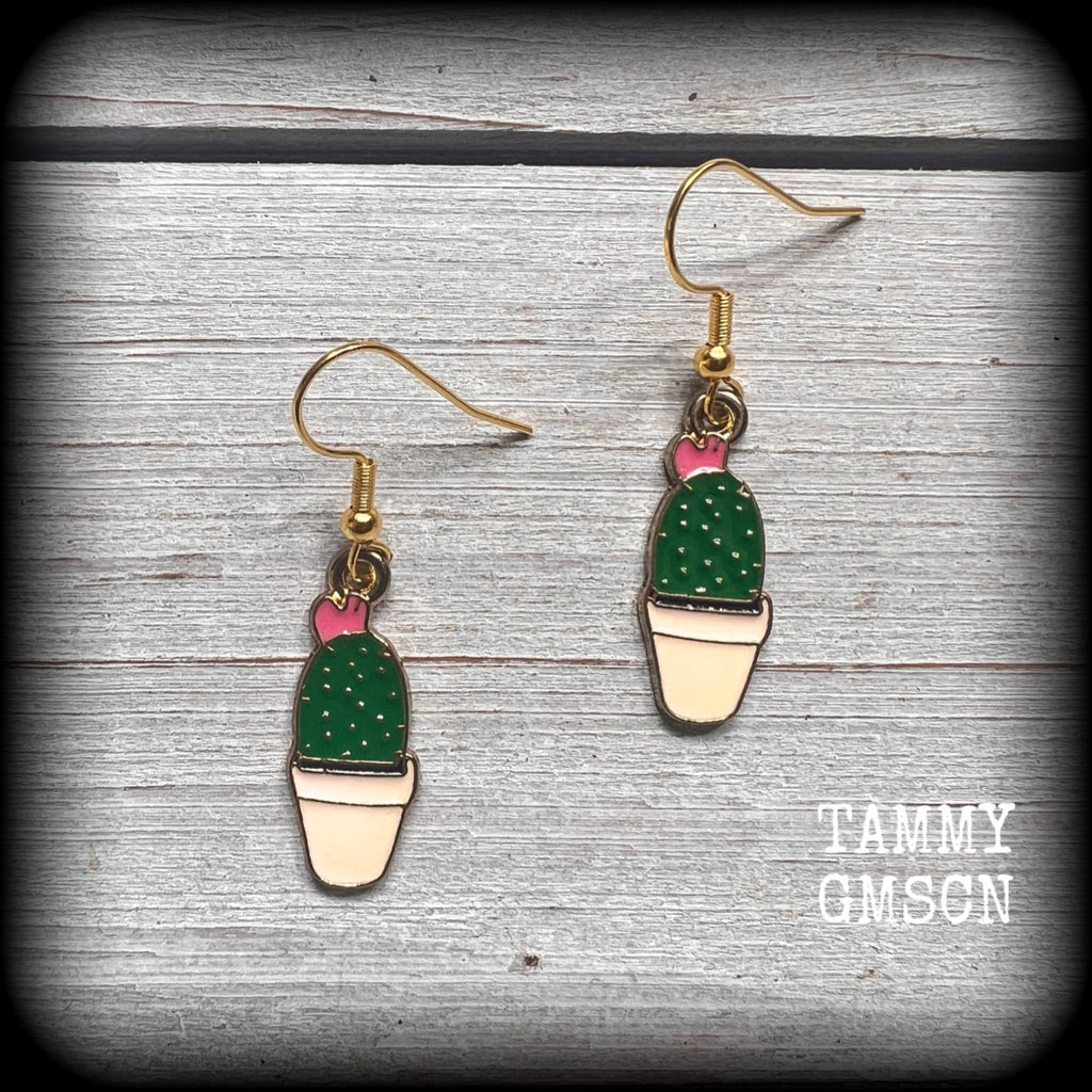Cactus earrings-Cactus jewellery