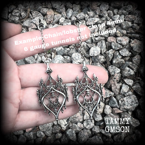 Gothic cathedral arch earrings-Gothic architecture earrings