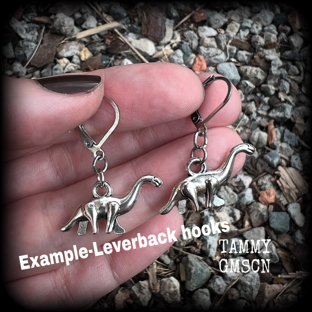 Diplodocus dinosaur earrings-Dinosaur jewellery