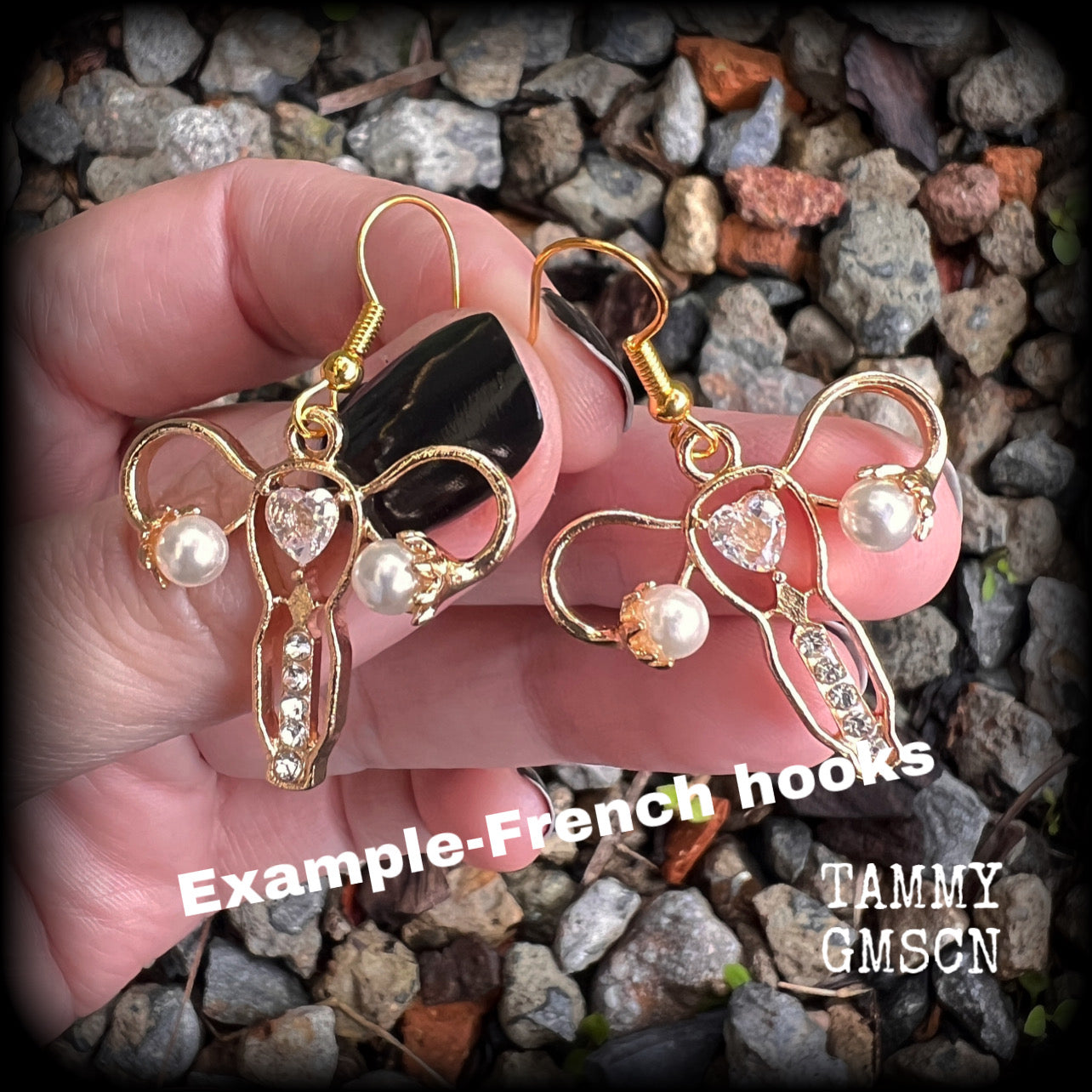 Uterus earrings Reproduction Reproductive organs Fem Female Vagina earrings Womb earrings Baby earrings Pregnant women Lotus flowers Lotus flower earrings Gender NB Enby CIS Pierced ears Ear gauges Fallopian tubes Ovaries Secret women’s business 