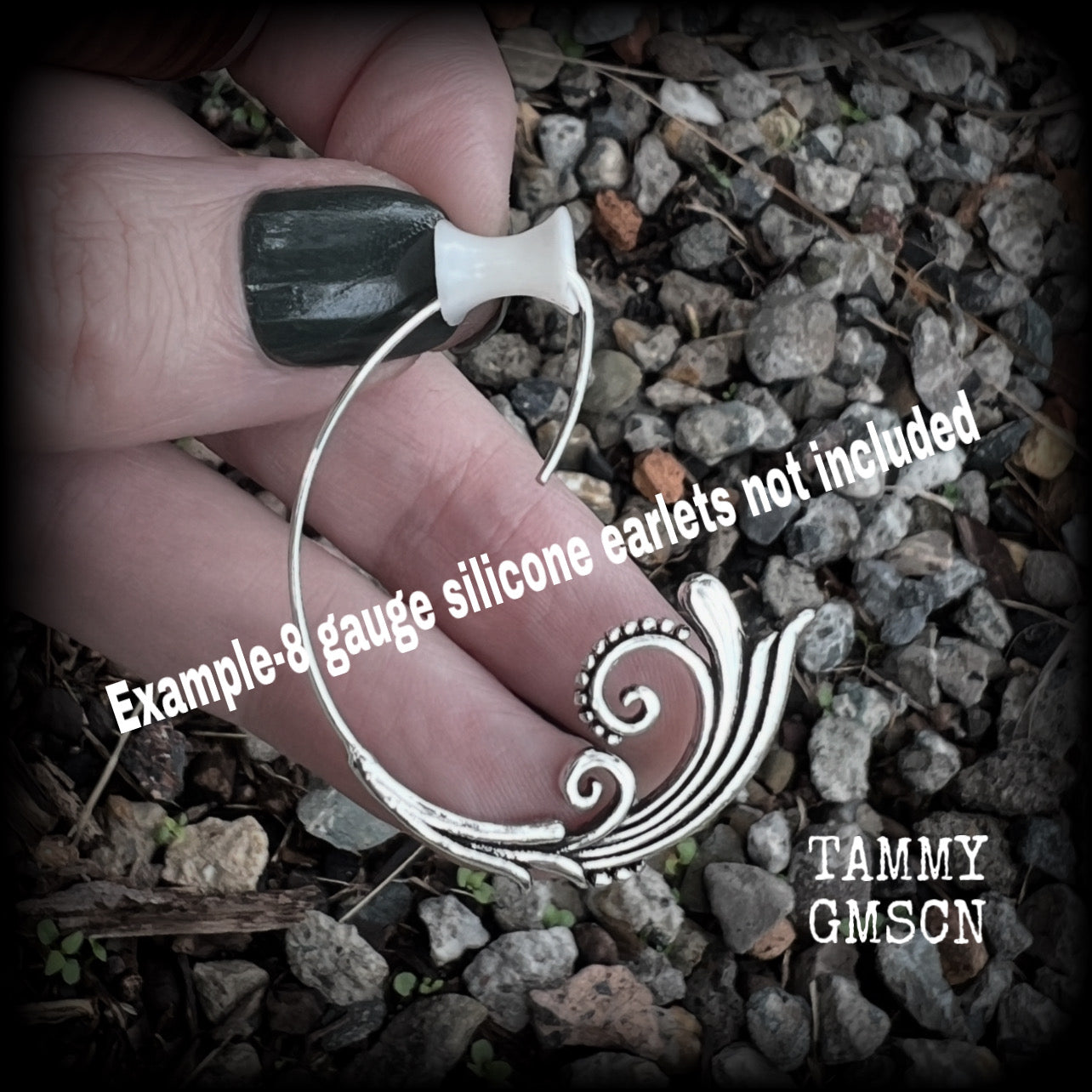 These gorgeous art nouveau inspired leafy hoop earrings are inspired by the Greek Goddess of love and beauty, Aphrodite, measuring just over 4cms from tip to tip and weighing only a few grams each.