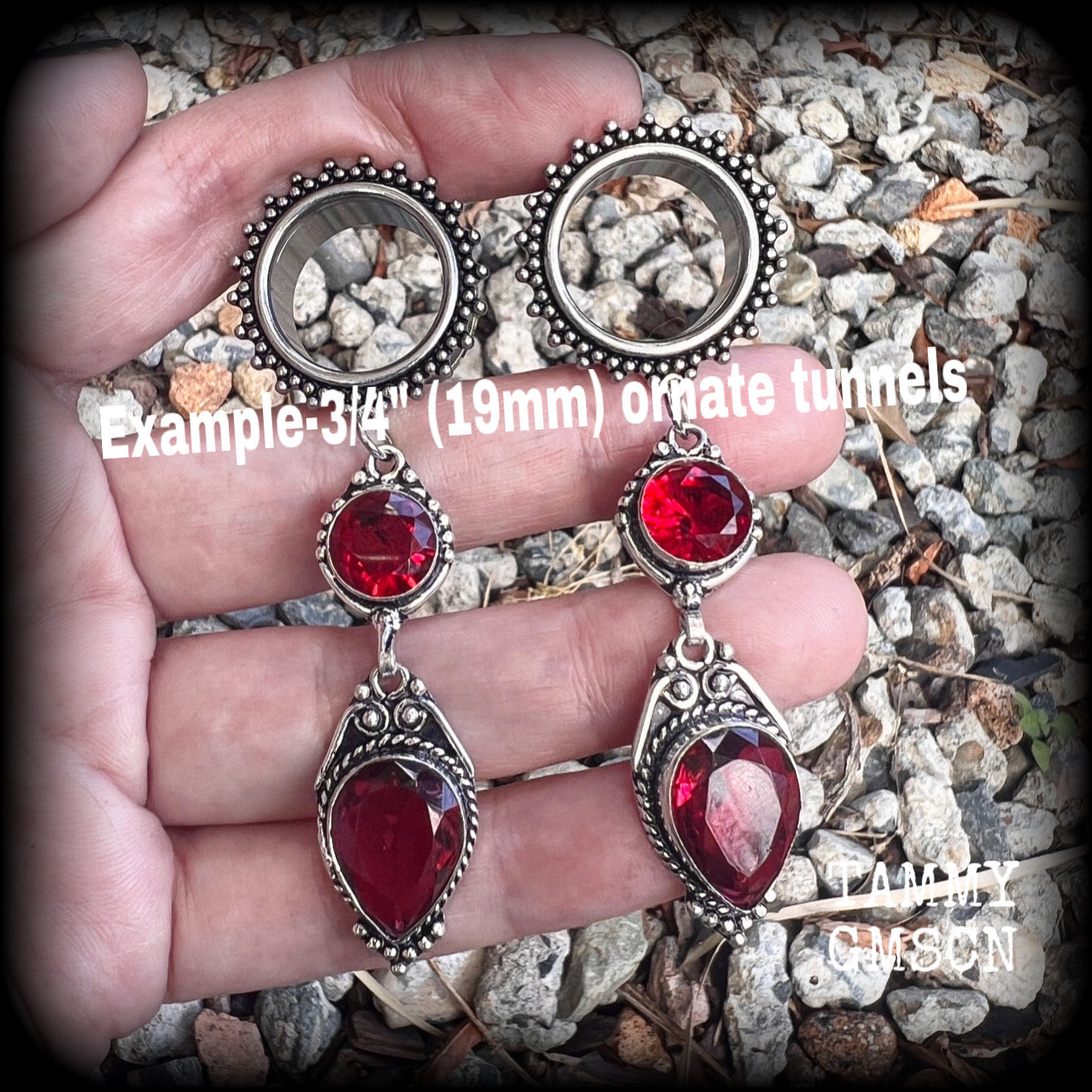 Garnet ear weights 19mm tunnel earrings Body jewelry Gemstone ear gauges 6g 2g 0g 00g 1/2 9/16 5/8 3/4 7/8 1 1.10 1.18 Gothic body jewelry Garnet tunnel dangles Gemstone plugs Gemstone tunnels 4mm 6mm 8mm 10mm 12mm 14mm 16mm 19mm 22mm 25mm 28mm 30mm