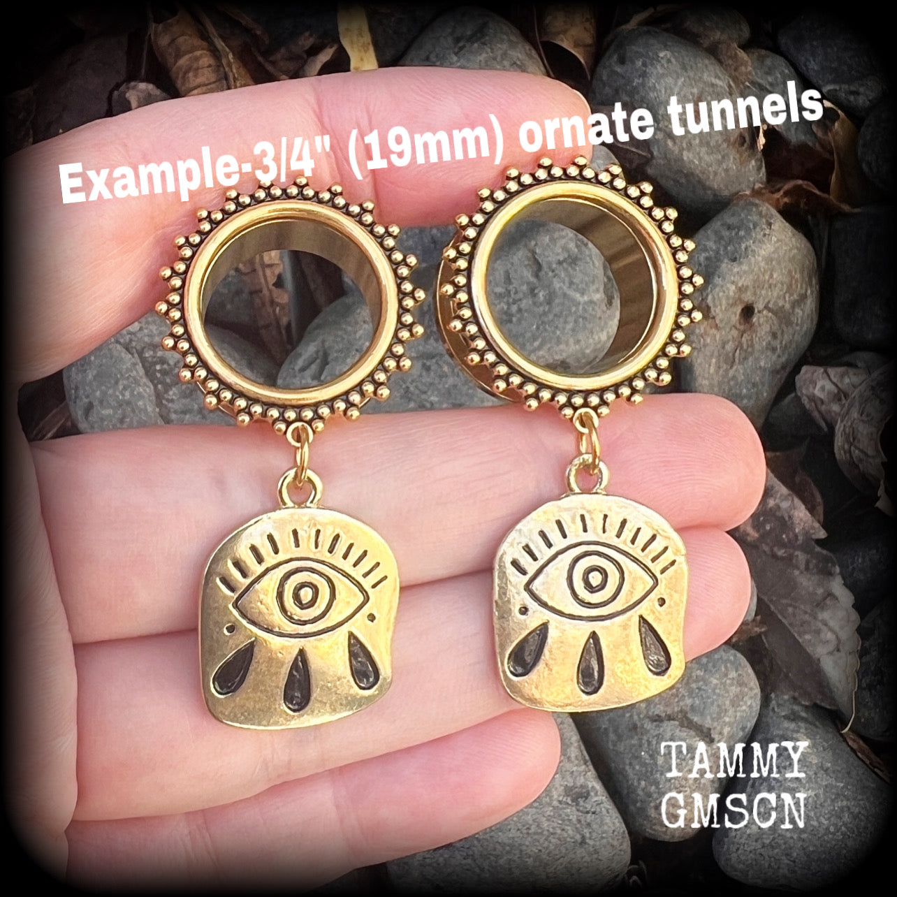 Evil eye tunnel earrings 19mm tunnel earrings 19mm tunnel dangles ear gauges Stretched lobes Occult jewelry Body jewelry 2g 0g 00g 1/2” 5/8” 3/4 7/8” 1” 6mm 8mm 10mm 12mm 14mm 16mm 19mm 22mm 25mm 28mm 30mm Stretched ears Gauged ears Gauged earrings Ear weights