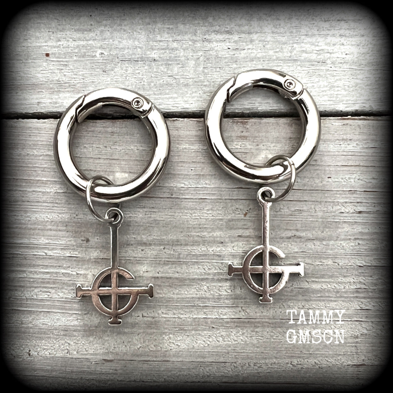 Ghost Grucifix boot charms-Ghost grucifix bag tags