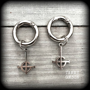 Ghost Grucifix boot charms-Ghost grucifix bag tags