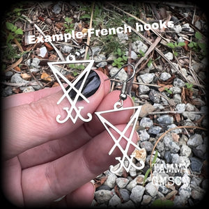 Sigil of Lucifer earrings