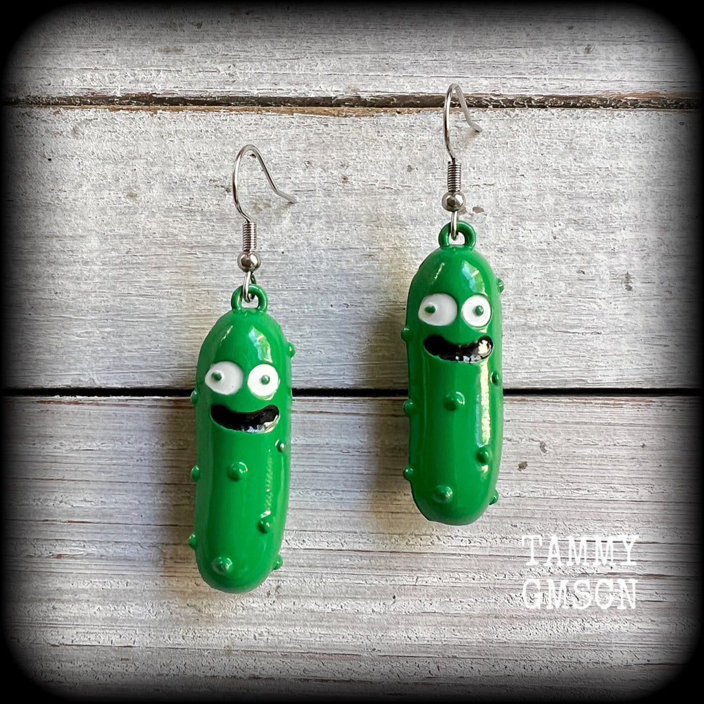 Pickle Rick earrings-Rick and Morty earrings