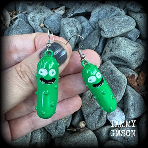 Pickle Rick earrings-Rick and Morty earrings