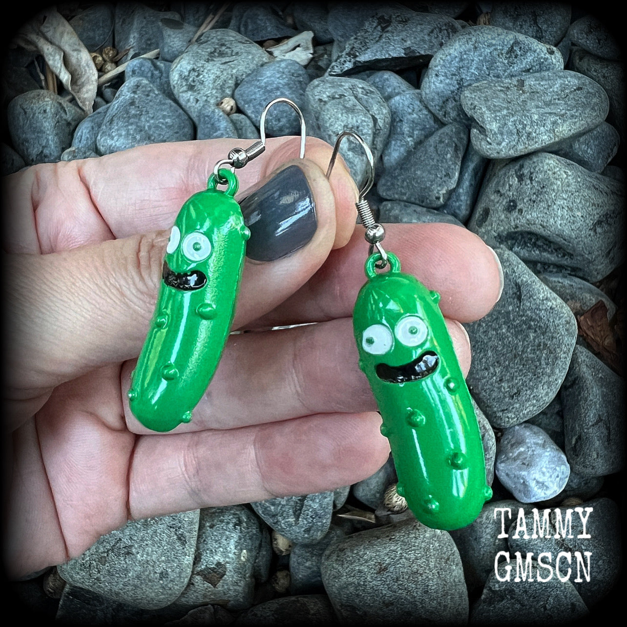 Pickle Rick earrings-Rick and Morty earrings