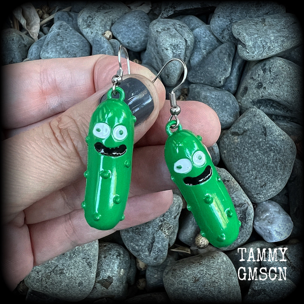 Pickle Rick earrings-Rick and Morty earrings