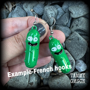 Pickle Rick earrings-Rick and Morty earrings