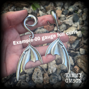 00 gauge silver ear weights 