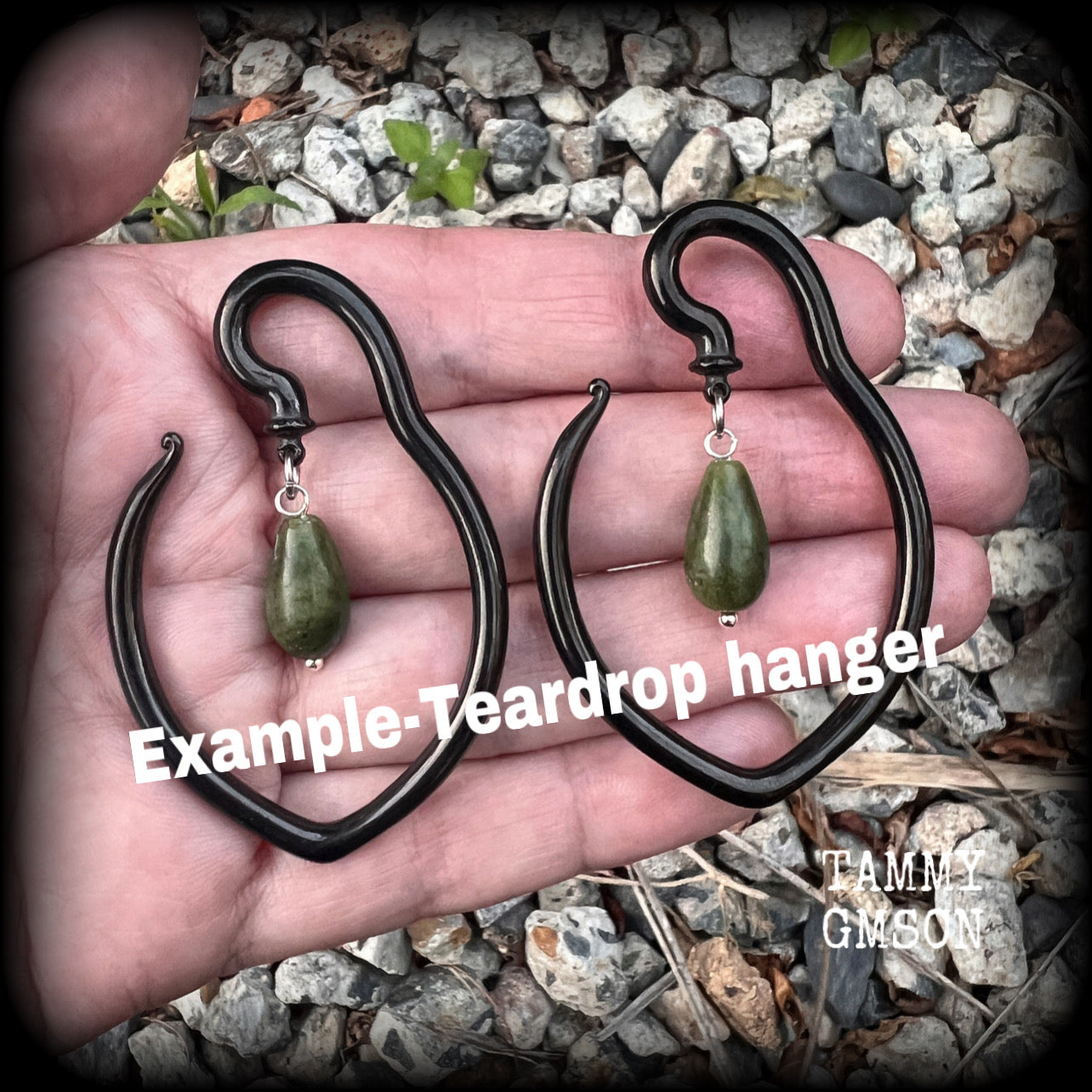 Green jade tear drop ear hangers Gemstone ear weights 6 gauge ear weights 8 gauge ear weights Jade ear weights Jade body jewelry Stretched lobes Gauges Ear gauges Gauged ears Gauged earrings Body jewelry Stretched ears 4mm 6mm 8mm 6g 5g 4g 2g 0g 00g