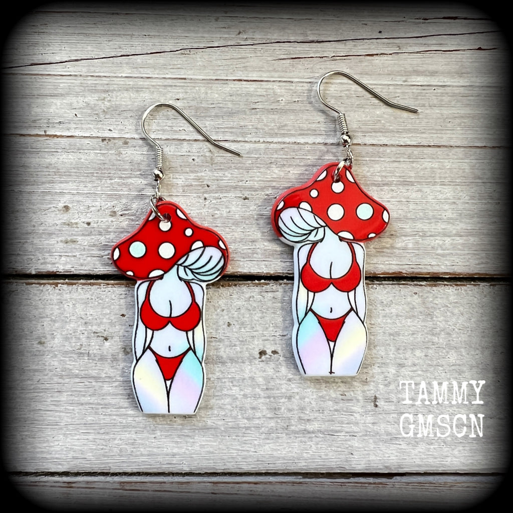 Toadstool earrings 