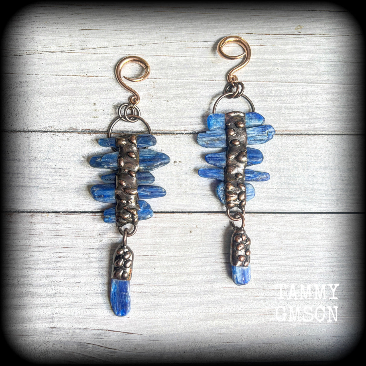 Kyanite ear weights