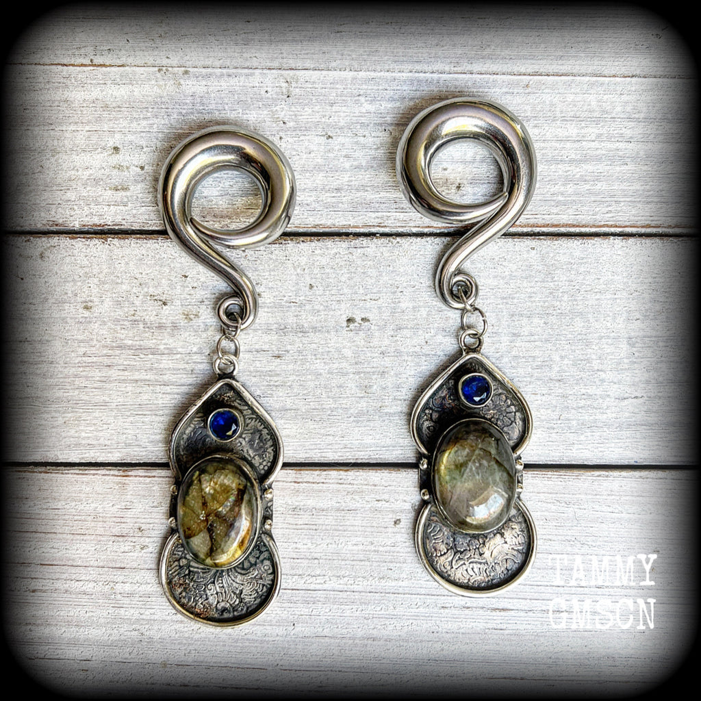 Labradorite earrings