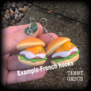 Gudetama earrings 