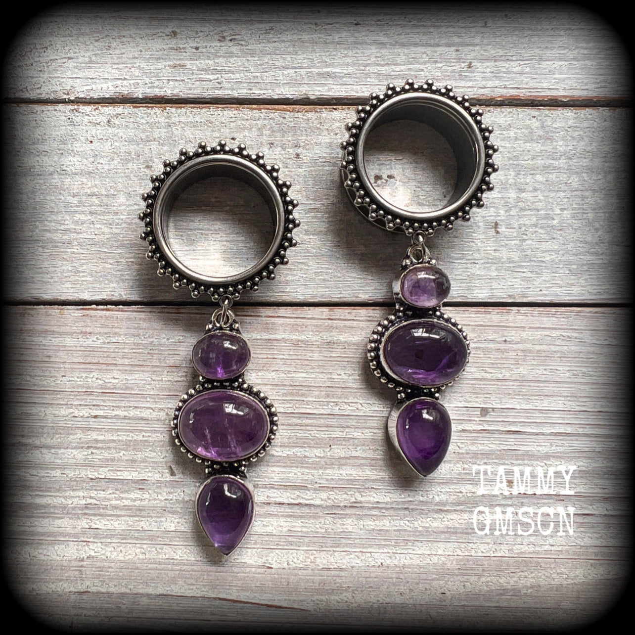 Amethyst earrings