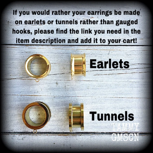 Tunnel earrings 