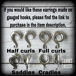 Thors Hammer earrings-Viking jewelry