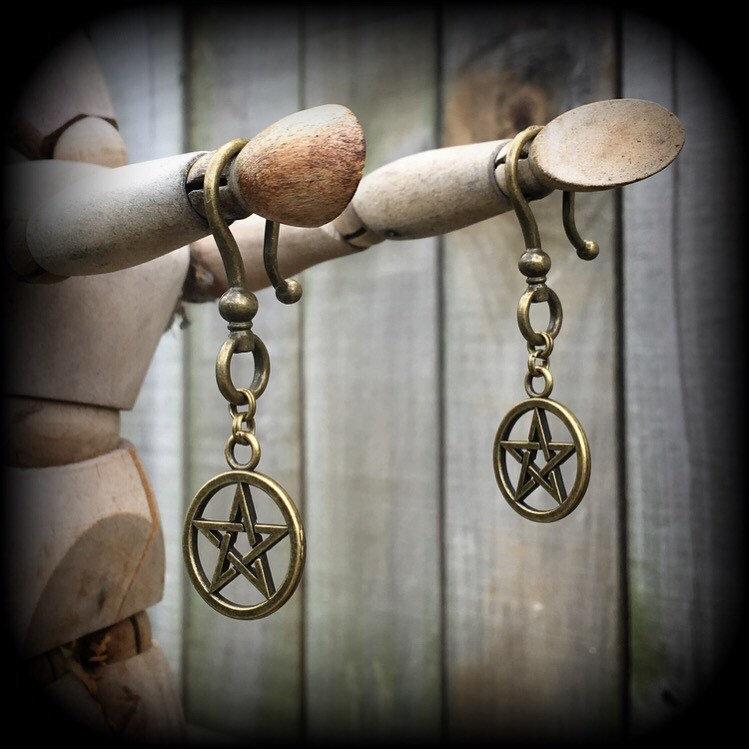 Pentagram earrings