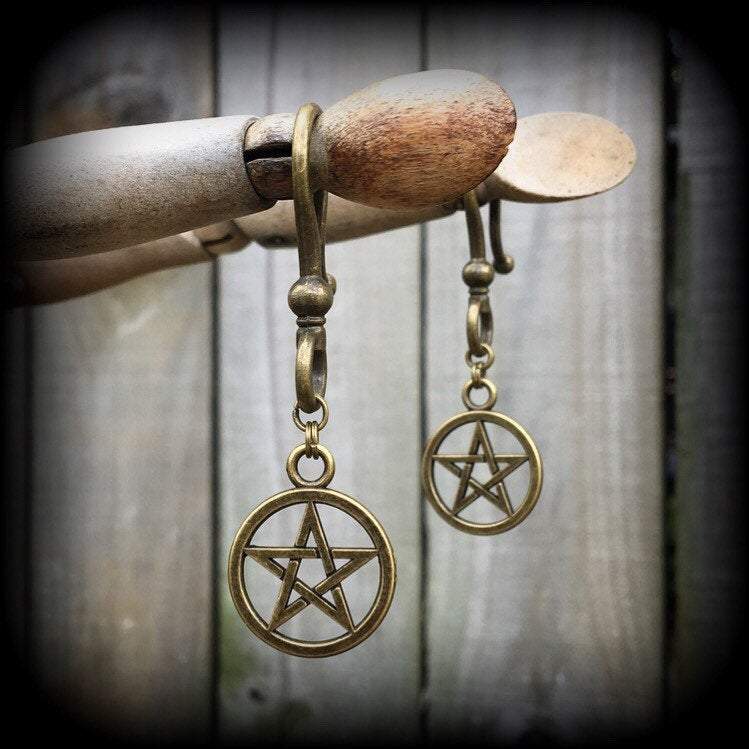 Pentagram ear hangers