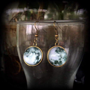 Full moon earrings