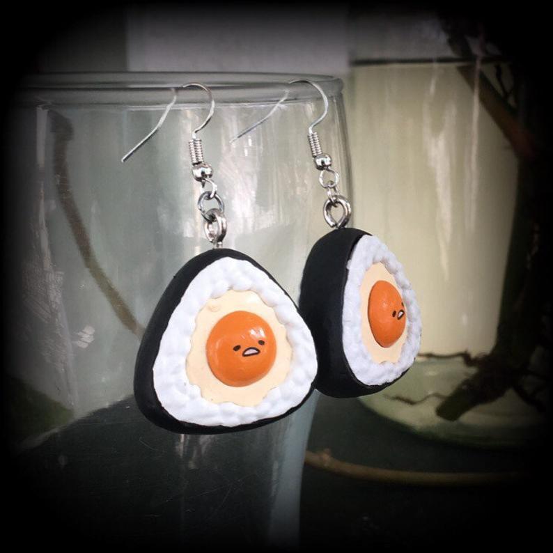 Gudetama earrings