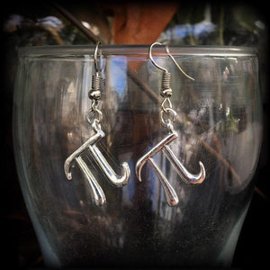 Pi earrings-Physics earrings-Mathematics jewelry