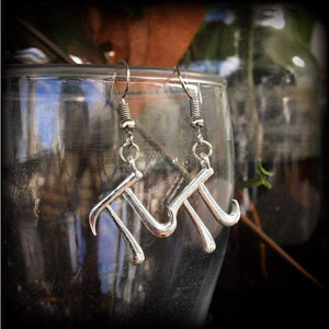 Pi earrings-Physics earrings-Mathematics jewelry