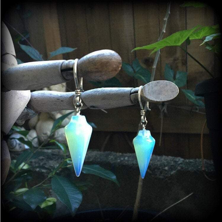 Gemstone ear hangers