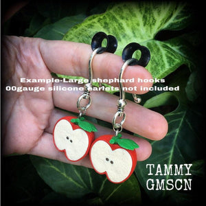 Apple earrings-Retro fruit earrings