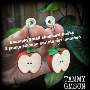 Apple earrings-Retro fruit earrings