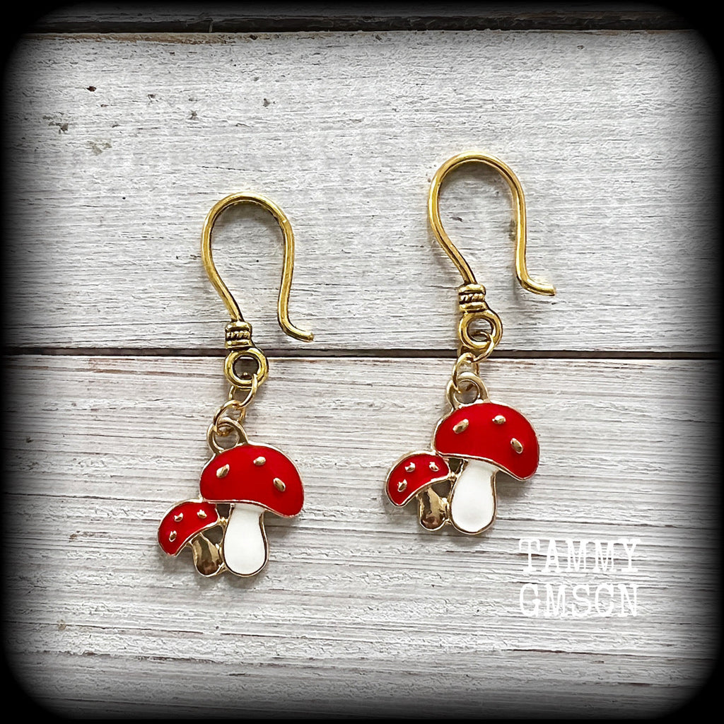 Mushroom earrings 