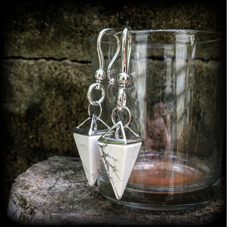Gemstone ear weights 