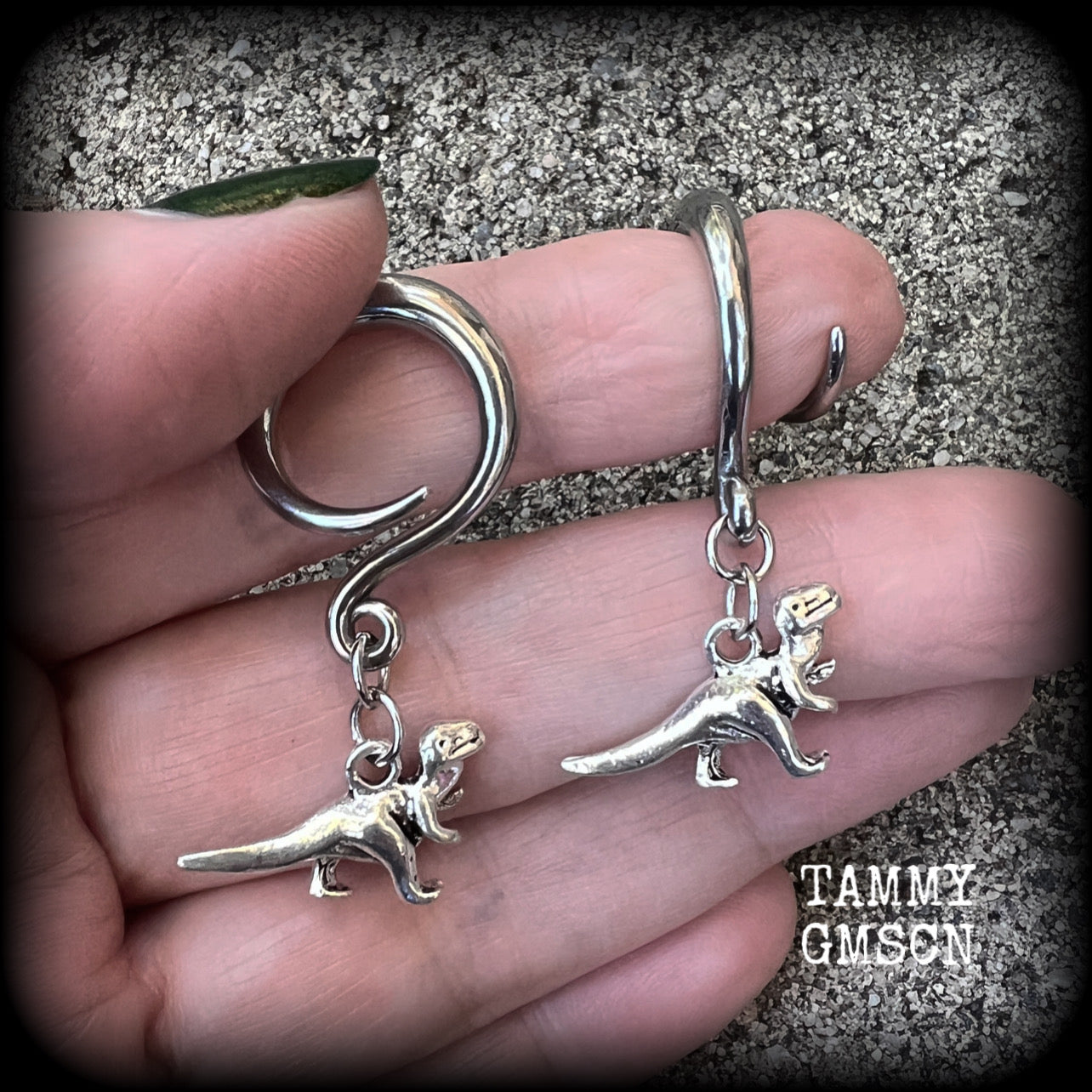 Dinosaur earrings 