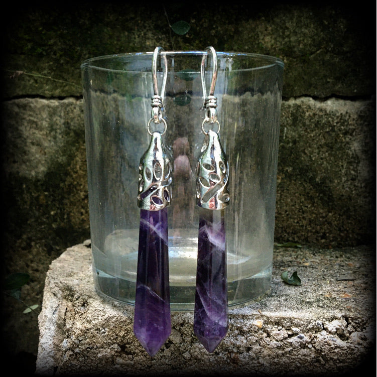 Amethyst earrings