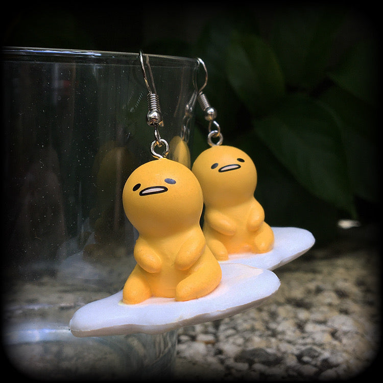 Gudetama earrings