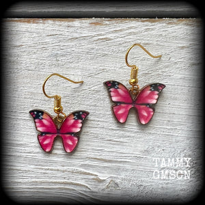 Pink butterfly earrings Butterfly jewelry Entomologist Entomology Insect earrings Insect jewelry Bugs earrings Gifts for girls Gifts for her Secret sanra Stocking stuffers Santa stocking Christmas gifts Christmas presents Fairycore Cottagecore